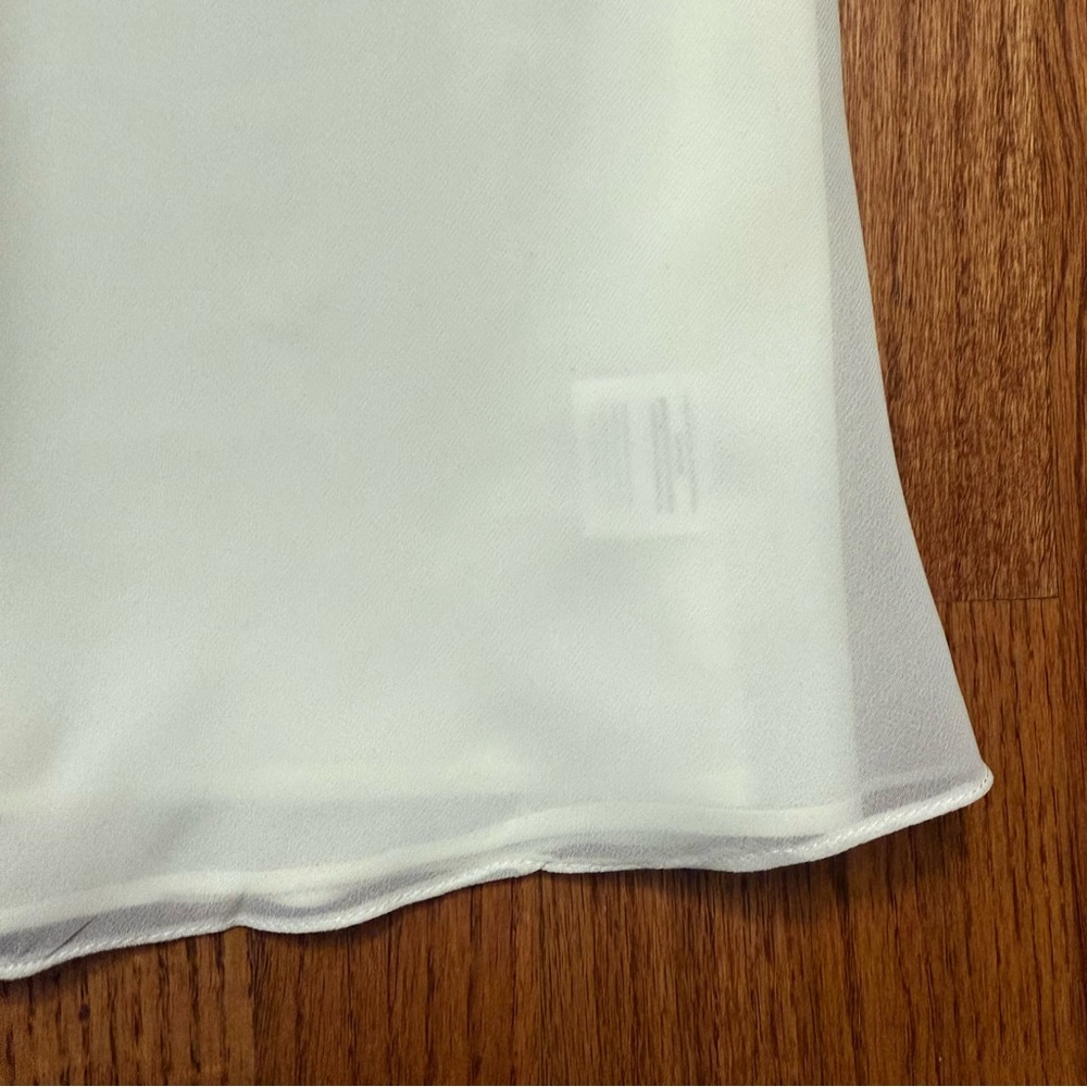 Jenny Yoo V neck strappy camisole top in white size 4 - Picture 8 of 13